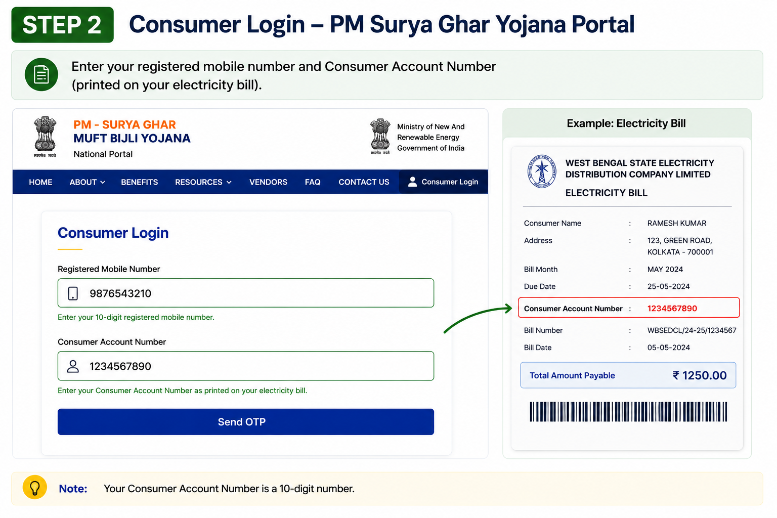 PM Surya Ghar Login Step 2