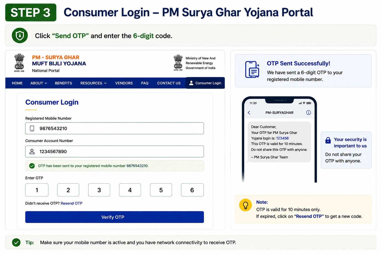 PM Surya Ghar Login Step 3